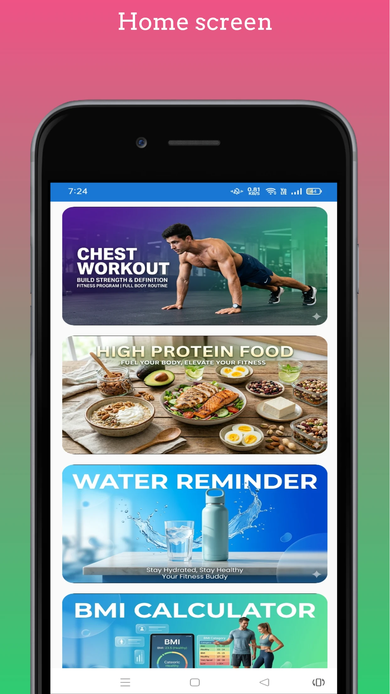 Chest workout - gym beginners screenshot